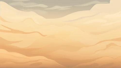 Golden Sand Dunes Desert Landscape