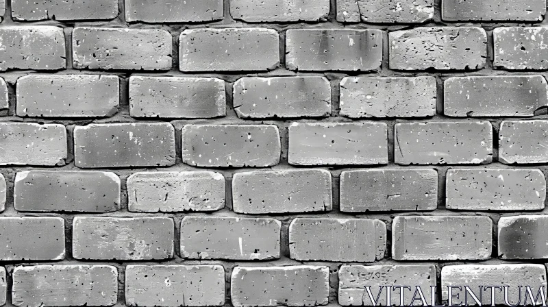 Decaying Brick Wall Texture - Weathered Red Bricks Pattern AI Image