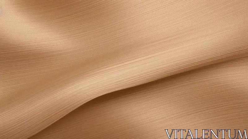 Beige Silk Fabric Texture with Flowing Waves AI Image