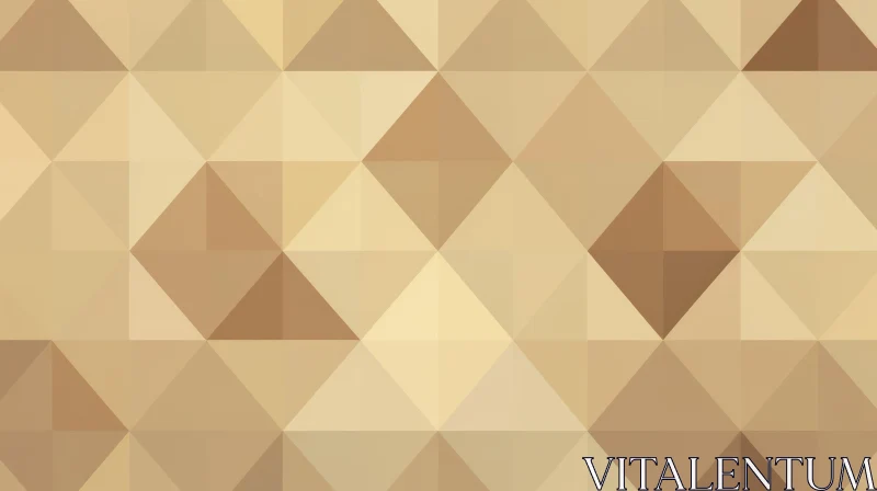 Brown and Beige Geometric Triangle Background AI Image