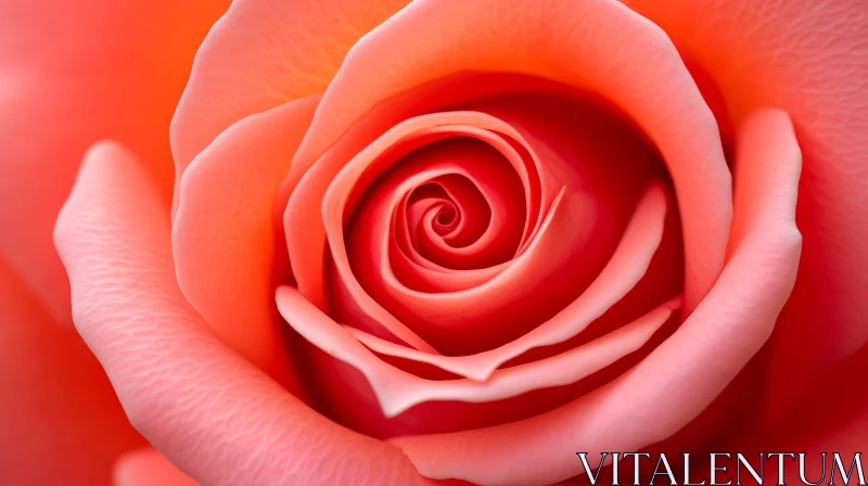 Pink Rose in Full Bloom - Dreamy Floral Photography AI Image