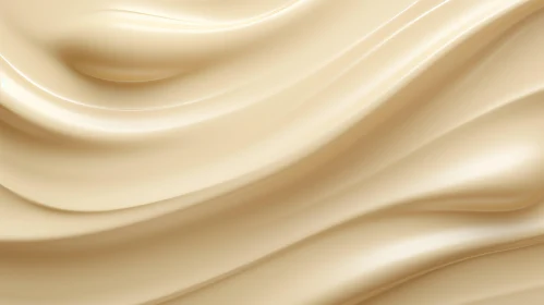 Smooth White Cream Texture Close-Up