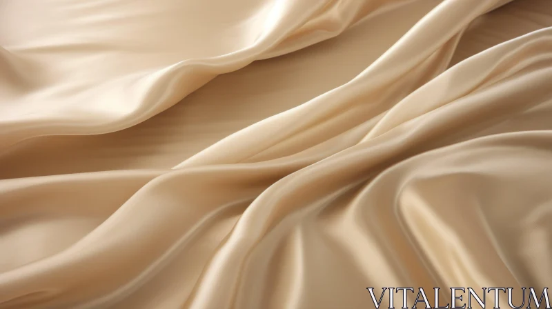 Elegant Gold Silk Fabric Texture AI Image