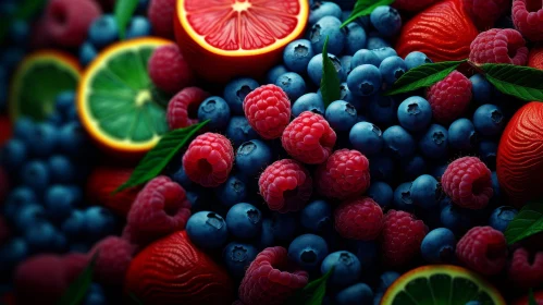 Tempting Berries and Citrus Fruits Arrangement