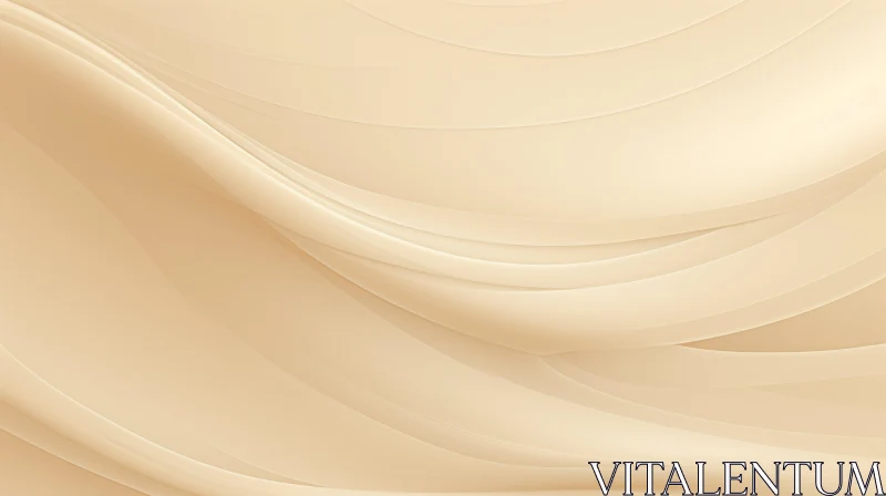 Warm Beige Abstract Background with Gradient Arcs AI Image