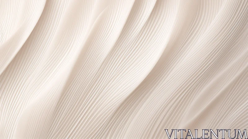 Cream Fabric Texture Close-up for Background Use AI Image