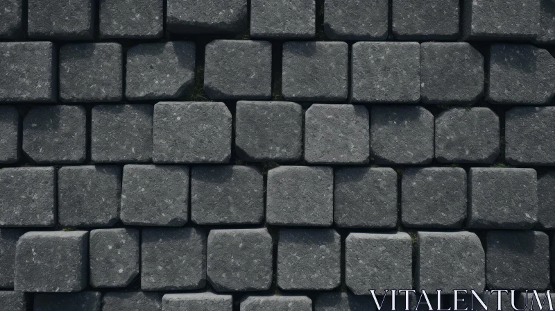 Gray Stone Wall Textures - Strong and Durable Structure AI Image