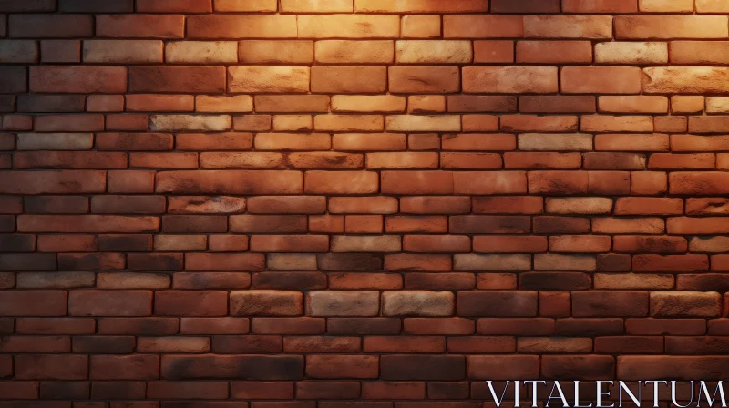 Red and Brown Brick Wall Texture AI Image