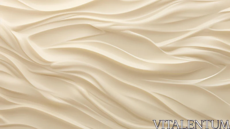 Silky Cream Texture Close-Up AI Image