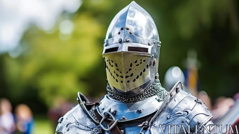 AI ART Medieval Knight in Armor with Sword
