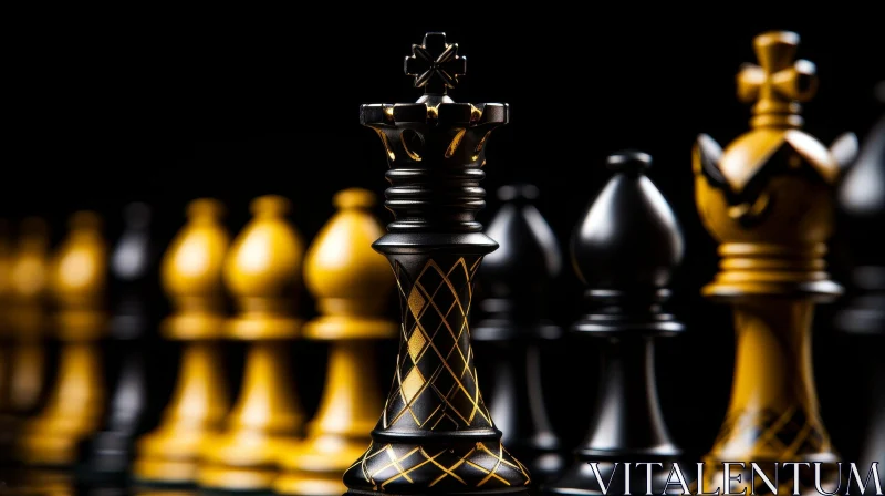 Strategic Chessboard Composition AI Image