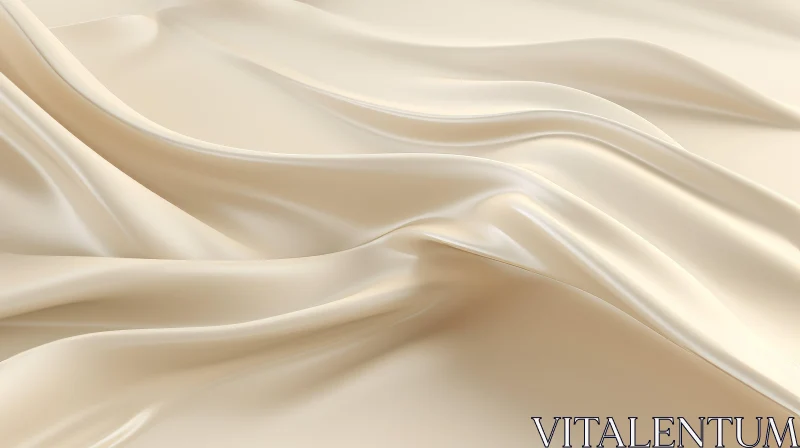 Cream Silk Fabric - Luxury Elegance Background AI Image