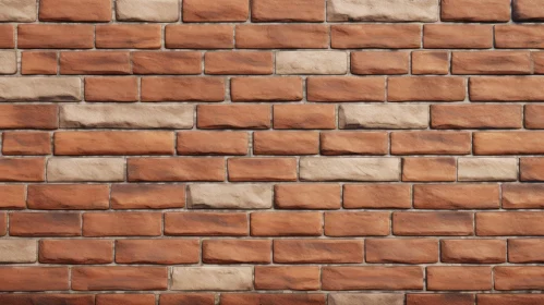 Red and White Brick Wall Pattern for Backgrounds