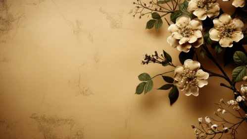 Romantic Vintage Floral Background for Wedding Invitations