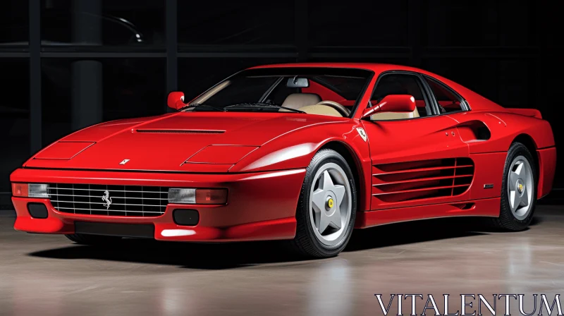 Timeless Nostalgia: Rediscovering the Ferrari Supercar AI Image