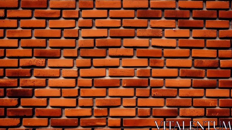 Red Brick Wall Texture - Patterns of Shadows and Light AI Image