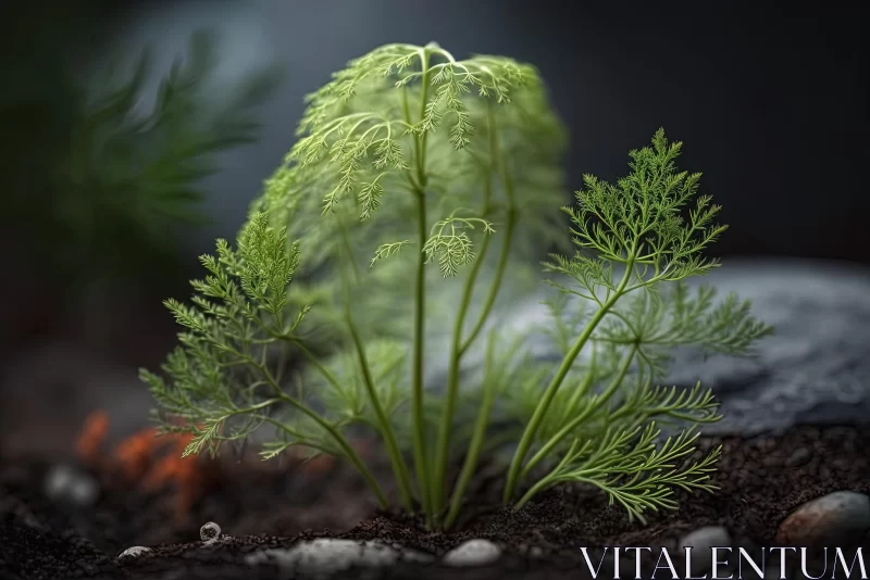 AI ART Captivating Close-up: Green Plant Emerging from Soil | National Geographic Photo