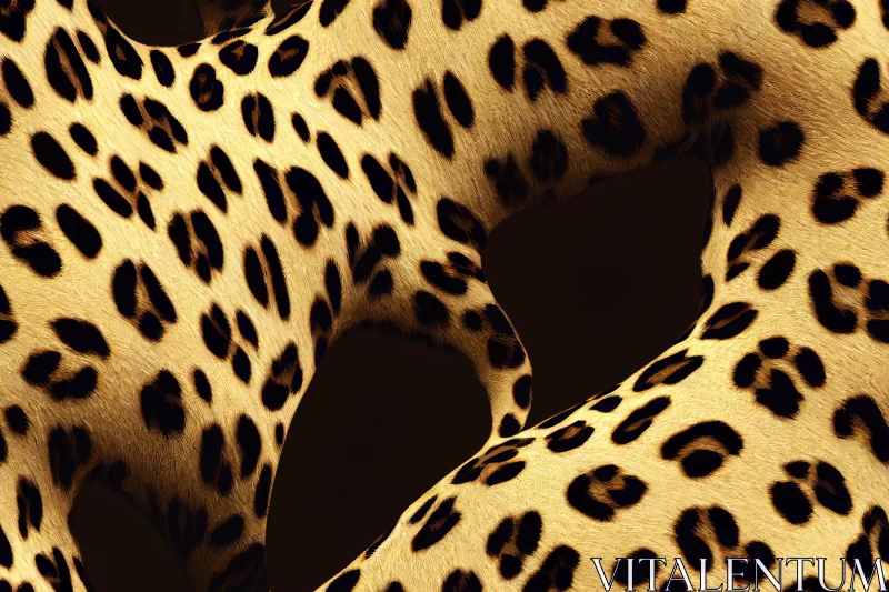 Bold and Dramatic Leopard Print Pattern - Photobashing Style AI Image