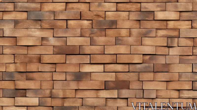 AI ART Brown Brick Wall Texture for Versatile Design Needs