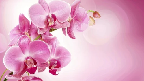 Pink Orchids Cascade: Delicate Flower Arrangement