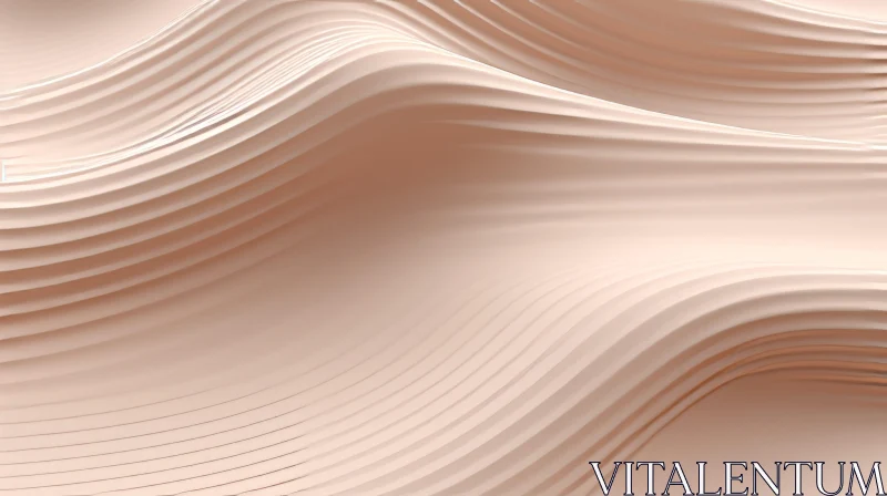 AI ART Wavy Pink Surface Abstract 3D Rendering