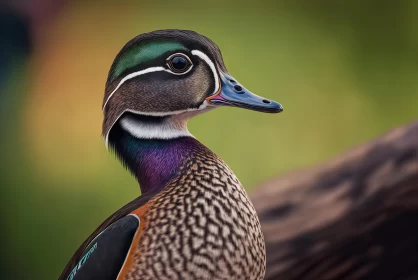 Colorful Wood Duck Portrait | Vibrant Bird Photography