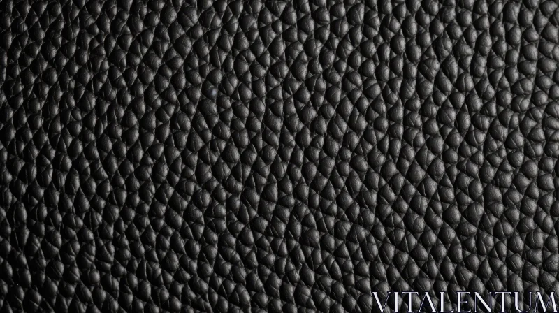 Dark Gray Leather Texture Macro Photography AI Image