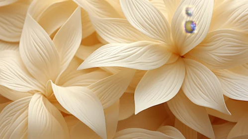 Cream-Colored Flower Close-Up - Romantic Floral Image
