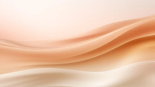 Smooth Flowing Peach Gradient - 3D Background