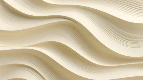 Ethereal Wavy Surface - Abstract 3D Rendering