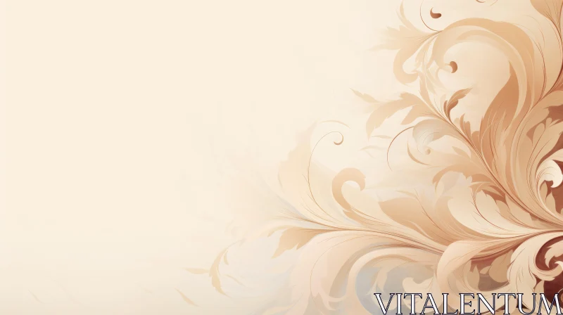 Elegant Floral Pattern Vector Illustration AI Image