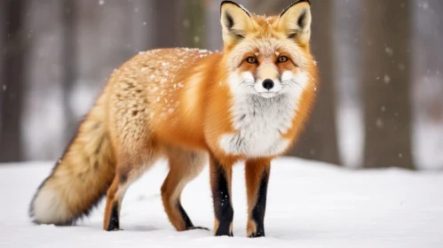 Majestic Red Fox in Snow | Wildlife Photography