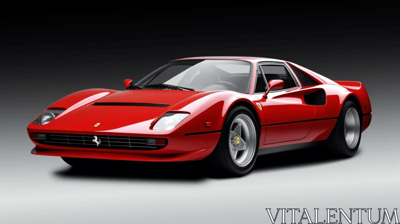 Red Ferrari F40 Sports Car Wallpaper in 4K | Authenticity and Realism AI Image