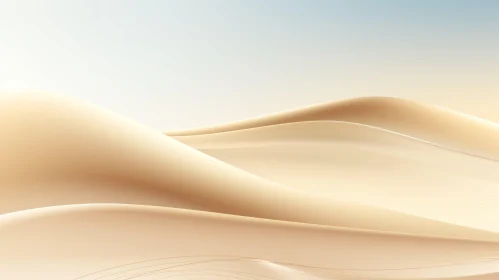Tranquil Desert Sand Dunes Landscape