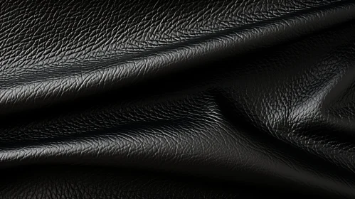 Elegant Black Leather Texture - Fine and Even Surface
