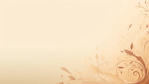 Brown Floral Vector Background Illustration