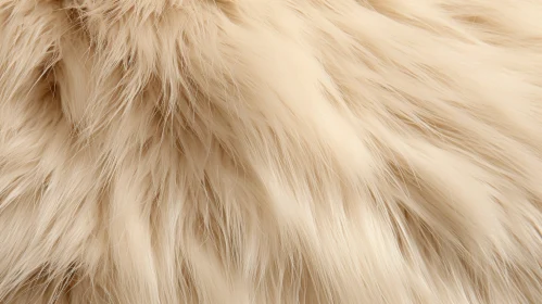 Elegant Beige Fur Coat Texture