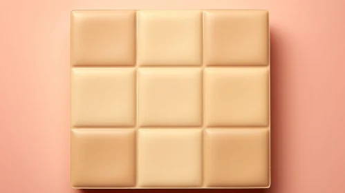 Square-Shaped Beige Makeup Product Close-Up