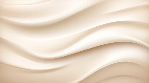Tranquil Creamy Beige Liquid Flowing in Gentle Waves