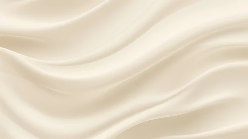 Cream Silk Fabric Close-Up - Luxury and Elegance