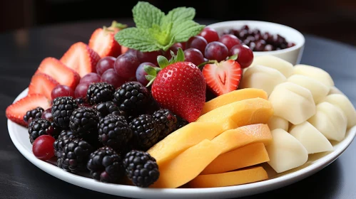 Delicious Plate of Fresh Fruits | Artistic Food Photography