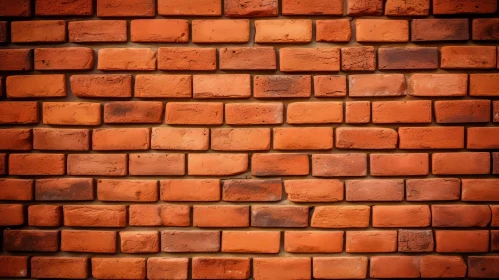 Red Brick Wall Pattern with Gray Mortar