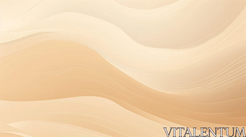 Soothing Beige Abstract Wavy Background AI Image