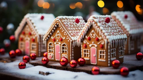 Festive Gingerbread House Decoration for Christmas