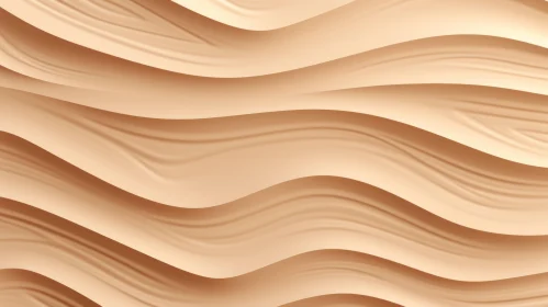 Peach Wavy Surface 3D Render