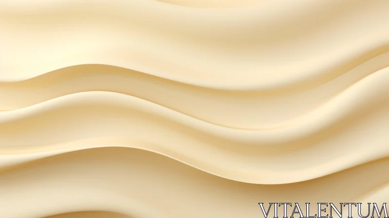 Creamy White Liquid Flowing - Tranquil Image AI Image
