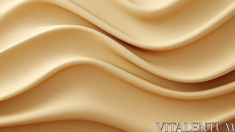 AI ART Creamy Beige Fabric Close-Up | Soft Texture & Luxurious Feel