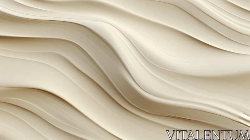 White 3D Abstract Surface Art AI Image
