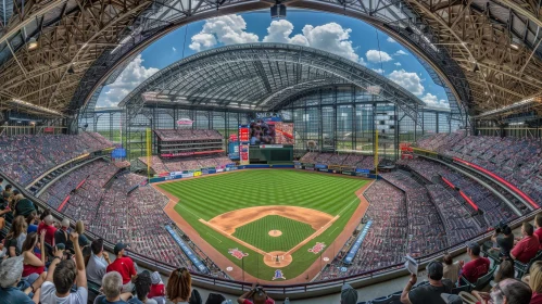 Exciting Baseball Stadium Panorama