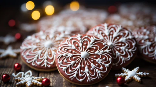 Snowflake Gingerbread Cookies - Festive Treats